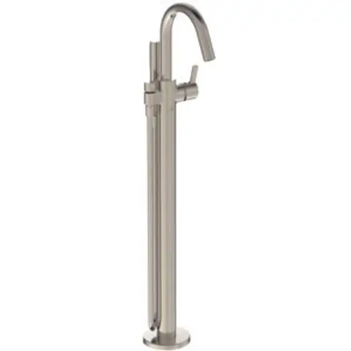 Freistehende Armatur von Ideal Standard mit schmalem, modernem Design und seitlichem Griff. Geeignet für Bad- oder Wellnessbereiche.